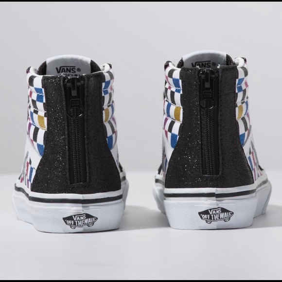 Vans unisex sparkle checker high tops - Picture 3 of 8